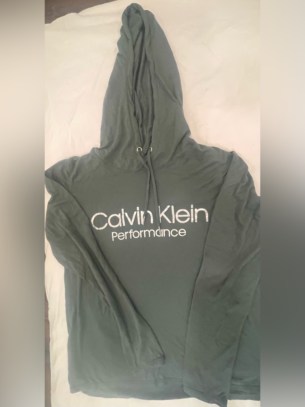 Calvin Klein Performance women Olive Green Zip-Up lightweight Hoodie